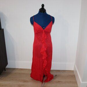 Nylon Red Vintage Style Nightgown
